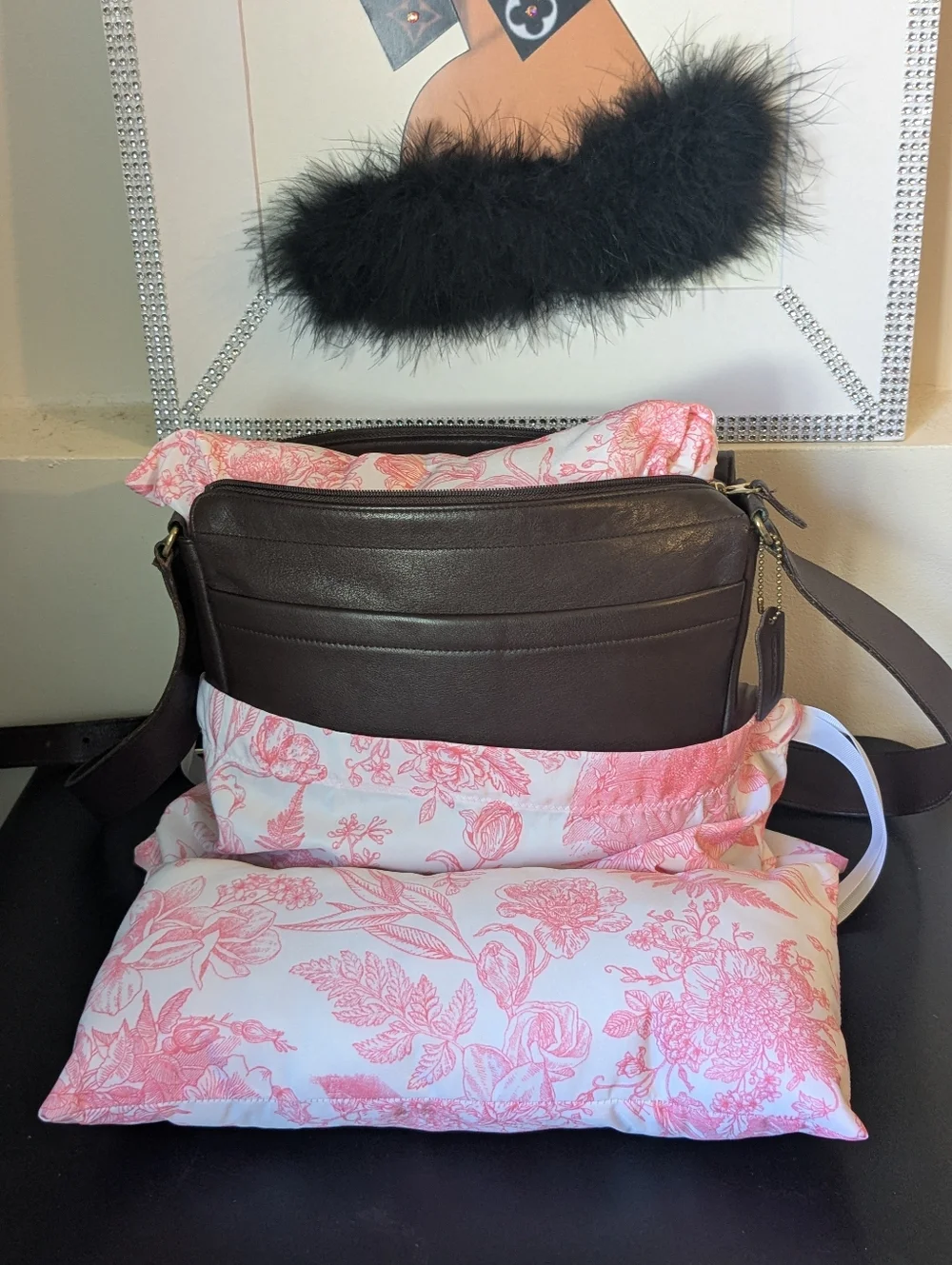 Matching Custom Handmade Dust Bag & Purse Pillow Combo Set Size Medium